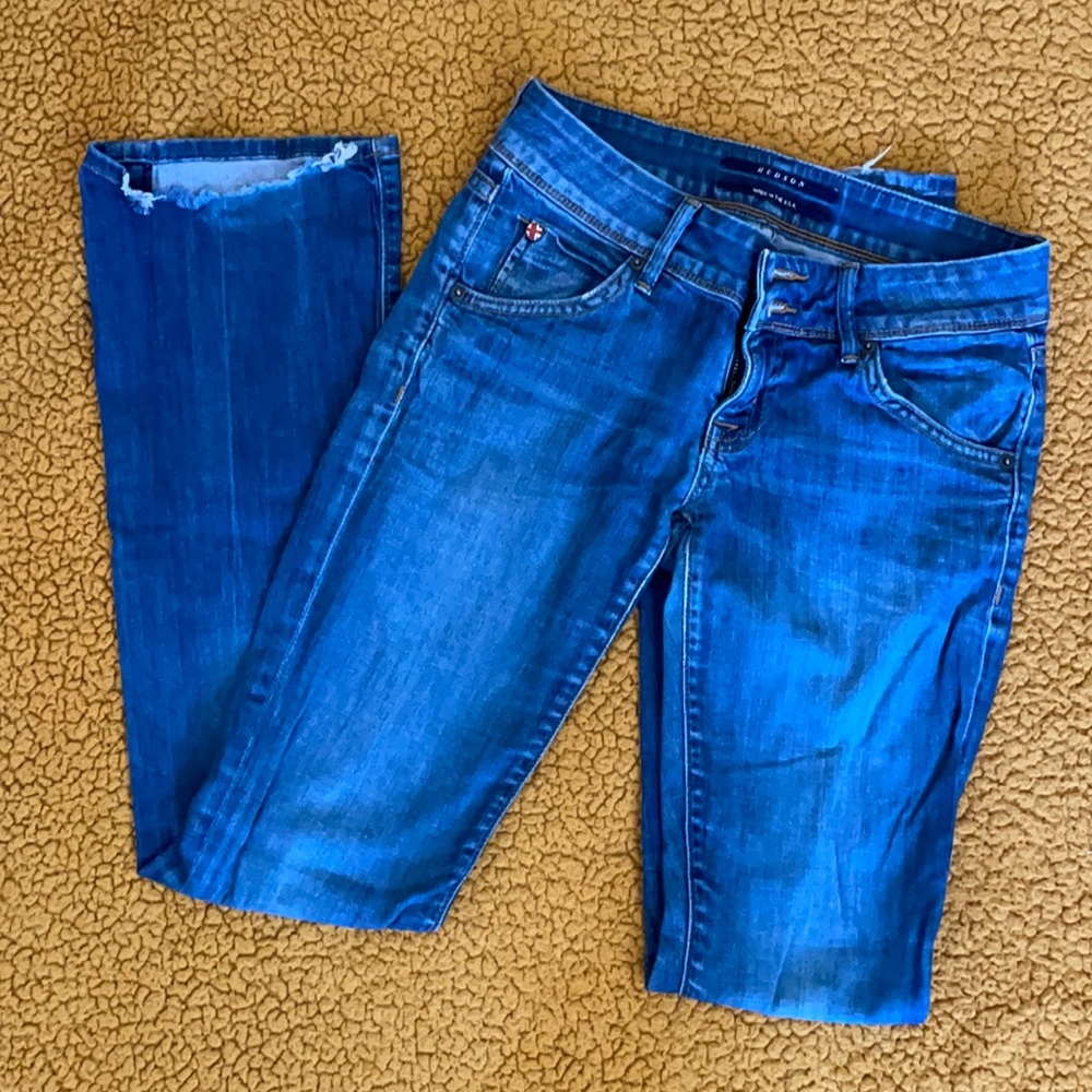 Hudson flare blue jeans